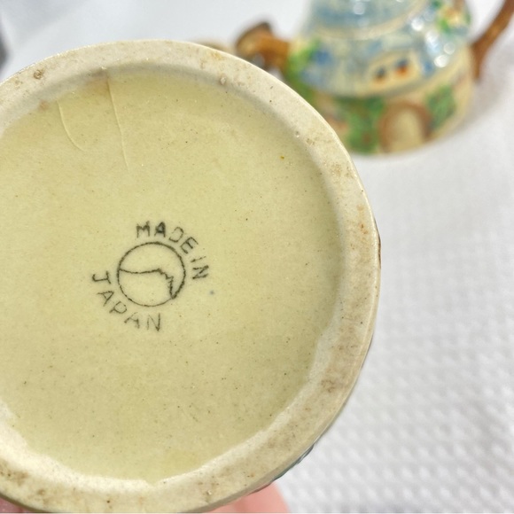 Vintage Cottage Tea Set W/ Tea Pot Creamer Sugar Bowl Loose Leaf Tea Japan Made - Picture 11 of 11